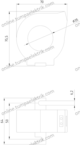 3UL2302-1A Toroid Akım Trafosu 35mm Çap