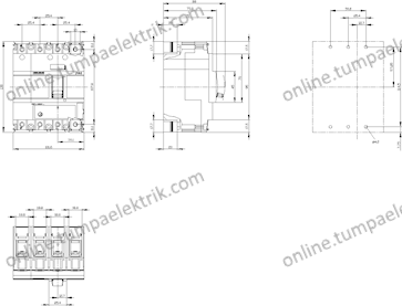 3VA1180-4EE46-0AA0 Kompakt Şalter 56-80A 36kA