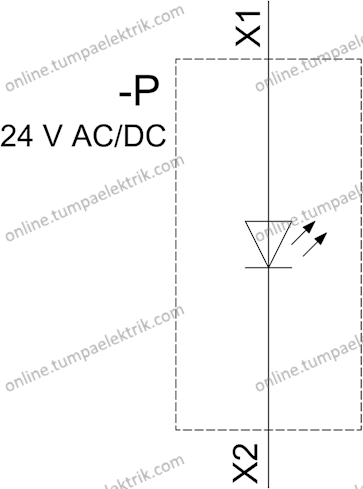 3SU1102-6AA40-1AA0 Yeşil Led Sinyal Lambası 24V