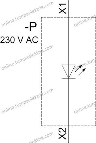 3SU1106-6AA20-1AA0 Kırmızı Led Sinyal Lambası