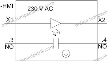 3SU1106-0AB40-1BA0 Yeşil Işıklı Yaylı Buton 1NO