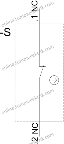 3SU1100-0AB20-1CA0 Komple Yay dönüşlü Buton