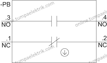 3SU1100-0AB40-1FA0 Yeşil Yaylı Buton 1 NO + NC