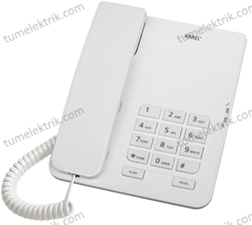 Karel Tm 140 Beyaz Telefon