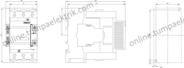 3RT2646-1AP03 Kondansatör Kontaktör 33-100kVAR