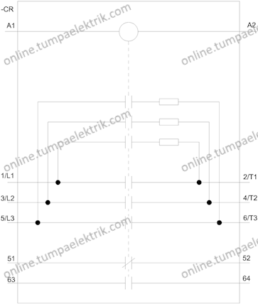 3RT2646-1AP03 Kondansatör Kontaktör 33-100kVAR