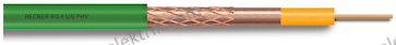 Koaksiyel Kablo Pvc RG6/U6 SİY/Y.Çizg.  100mt