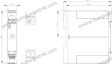 3RP2512-1AW30 Zaman Rölesi 1s-30s