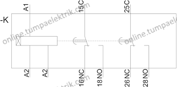 3RP2525-1BW30 Zaman Rölesi 0.05S-100H