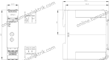 3RP2525-1BW30 Zaman Rölesi 0.05S-100H