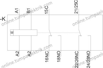 3RP2505-1BW30 Zaman Rölesi 0.05s-100h 2 C/O