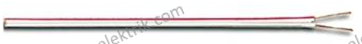 Hoparlör Kablosu Pvc 2x0,75 Yassı Beyaz Kod 100mt