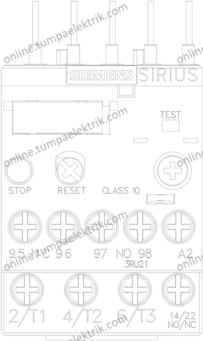 3RU2116-1CB0 Sirius Termik Röle 1.8-2.5A Boy:S00