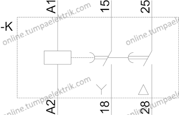 7PV1578-1BW30 Yıldız Üçgen Zaman Rölesi