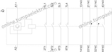3RT1355-6AP36 Sirius Kontaktör 200A 4Kutuplu 230V