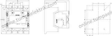 3RT1355-6AP36 Sirius Kontaktör 200A 4Kutuplu 230V