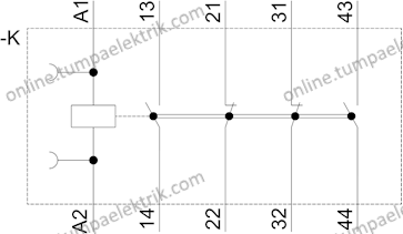3RH2122-1AP00 Yardımcı Kontaktör 2 NO + 2NC