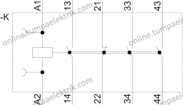 3RH2131-1AP00 Yardımcı Kontaktör 230V AC