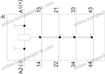 3RH2131-1BB40 Yardımcı Kontaktör 24V DC