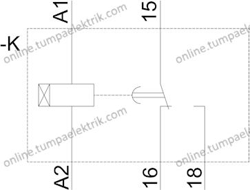 7PV1518-1AW30 Çekmede gecikmeli zaman rölesi