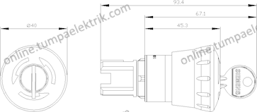 3SU1050-1HF20-0AA0 Kilitli Acil Stop Mantarı