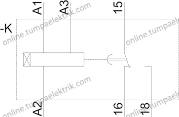 7PV1513-1AP30 Çekmede Gecikmeli Zaman Rölesi