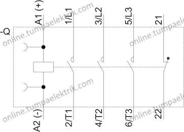 3RT2018-1BB42 Sirius Kontaktör 16A 24V DC 7,5kW
