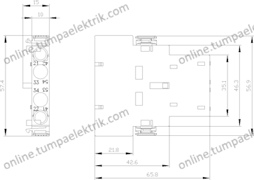 3RH2911-1DA11 Yardımcı Kontaktör Bloğu