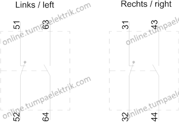 3RH2921-1DA11 Yardımcı Kontaktör Bloğu