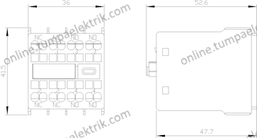 3RH2911-2HA22 Yardımcı Kontaktör 2NO + 2NC