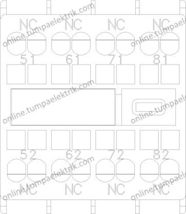 3RH2911-2GA04 Yardımcı Kontak Bloğu 4NC 10 A