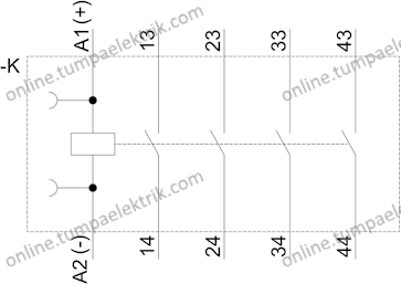 3RH2140-1BB40 Yardımcı Kontaktör 24V DC