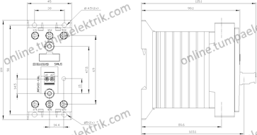 3RF2420-1AB45 Yarı İletken Röl 3Rf2420-1Ab45