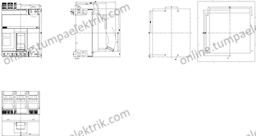 3VA2780-5AB03-0AA0 Kompakt Şalter 800A 55kA