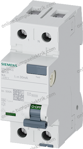 5SV3311-6 Kaçak Akım Rölesi 16A 30mA 230V 1Faz