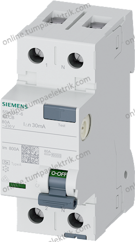 5SV3317-6 Kaçak Akım Rölesi 80A 30mA 230V 1Faz