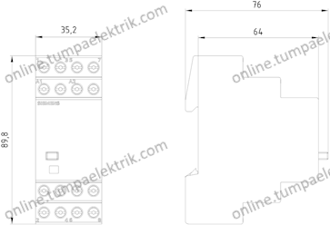 5TT4104-0 Darbe Akım Şalteri 5Tt4104-0 4No