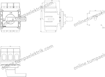 3LD2305-0TK13 Şalter Önden Tespitli Tahrik Kolu