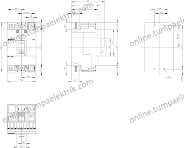 3VM1040-3ED32-0AA0 Kompakt Şalter 40A 25kA 3K