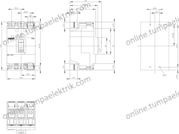 3VM1112-3ED32-0AA0 Kompakt Şalter 125A 25kA 3K