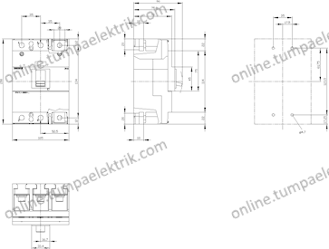 3VM1225-3ED32-0AA0 Kompakt Şalter 250A 25kA 3K