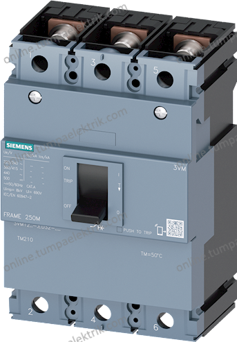 3VM1225-3ED32-0AA0 Kompakt Şalter 250A 25kA 3K