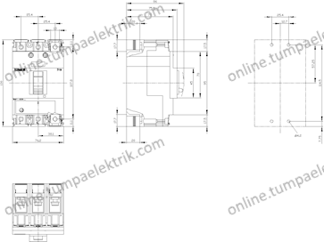 3VM1150-3EE32-0AA0 Kompakt Şalter 35-50A 25kA