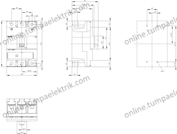 3VM1220-3EE32-0AA0 Kompakt Şalter 140-200A 25kA