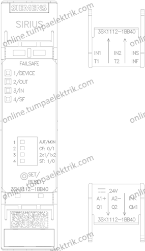3SK1112-1BB40 Sirius Standart Emniyet Rölesi