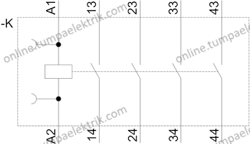 3RH2140-1AP00 4No 230V Yardımcı Kontaktör